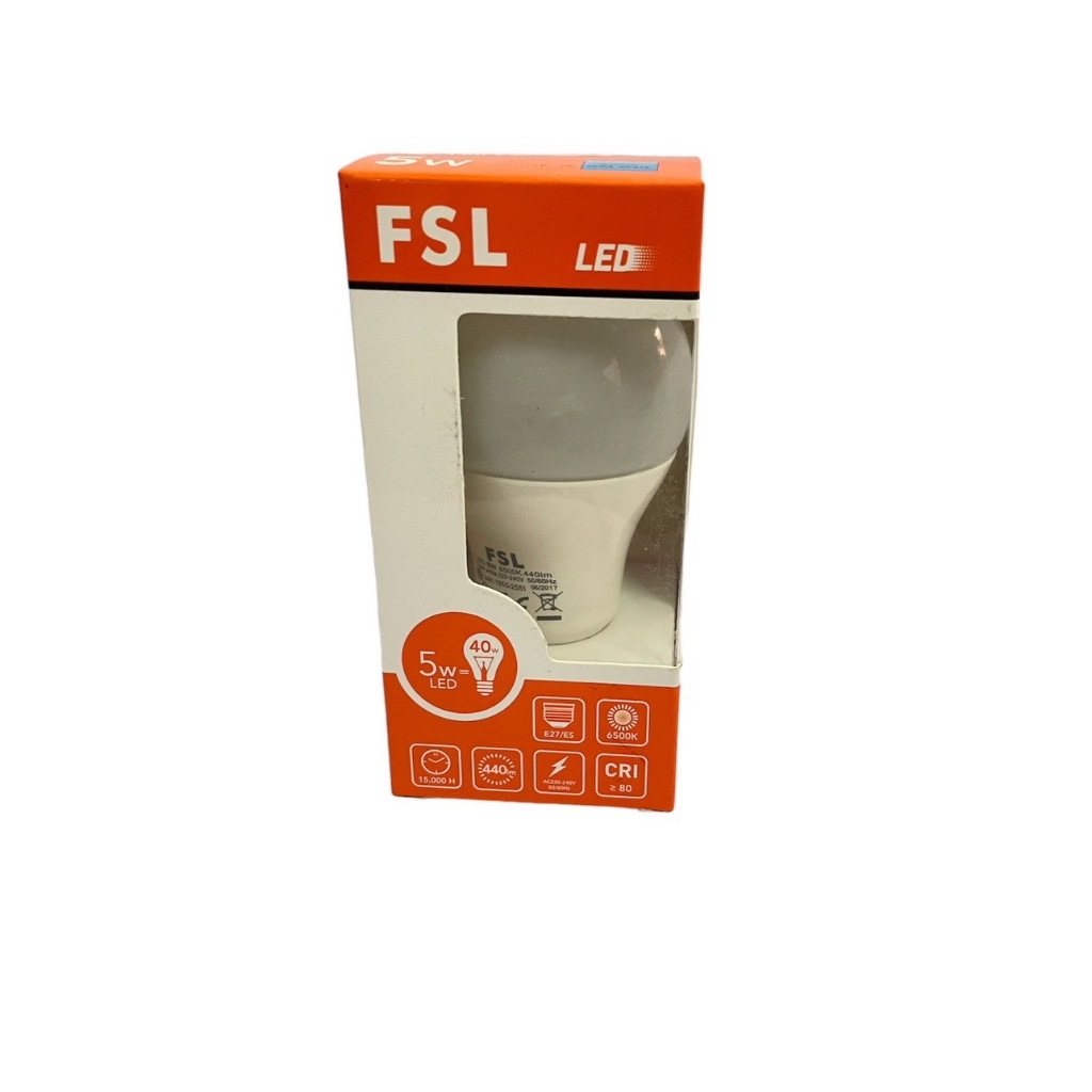 หลอดไฟ LED ทรงกลมแสงสีขาวและสีวอร์ม E27 ยี่ห้อ FSL 15w 13w 9w 7w 5w 3w ...