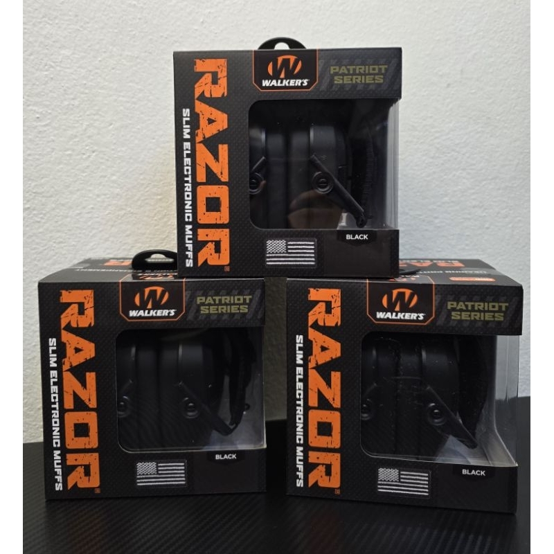 Walker's RAZOR Slim Ear Muffs PATRIOT หูฟังสำหรับยิงปืน ดูดเสียงพูด ตัด