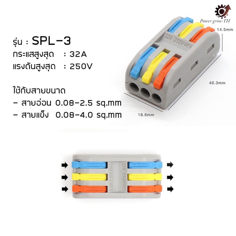 ข้อต่อสายไฟ เทอร์มินอลเพิ่มสาย และต่อสายไฟฟ้า สะดวก ปลอดภัย (PCT-21,PCT ...