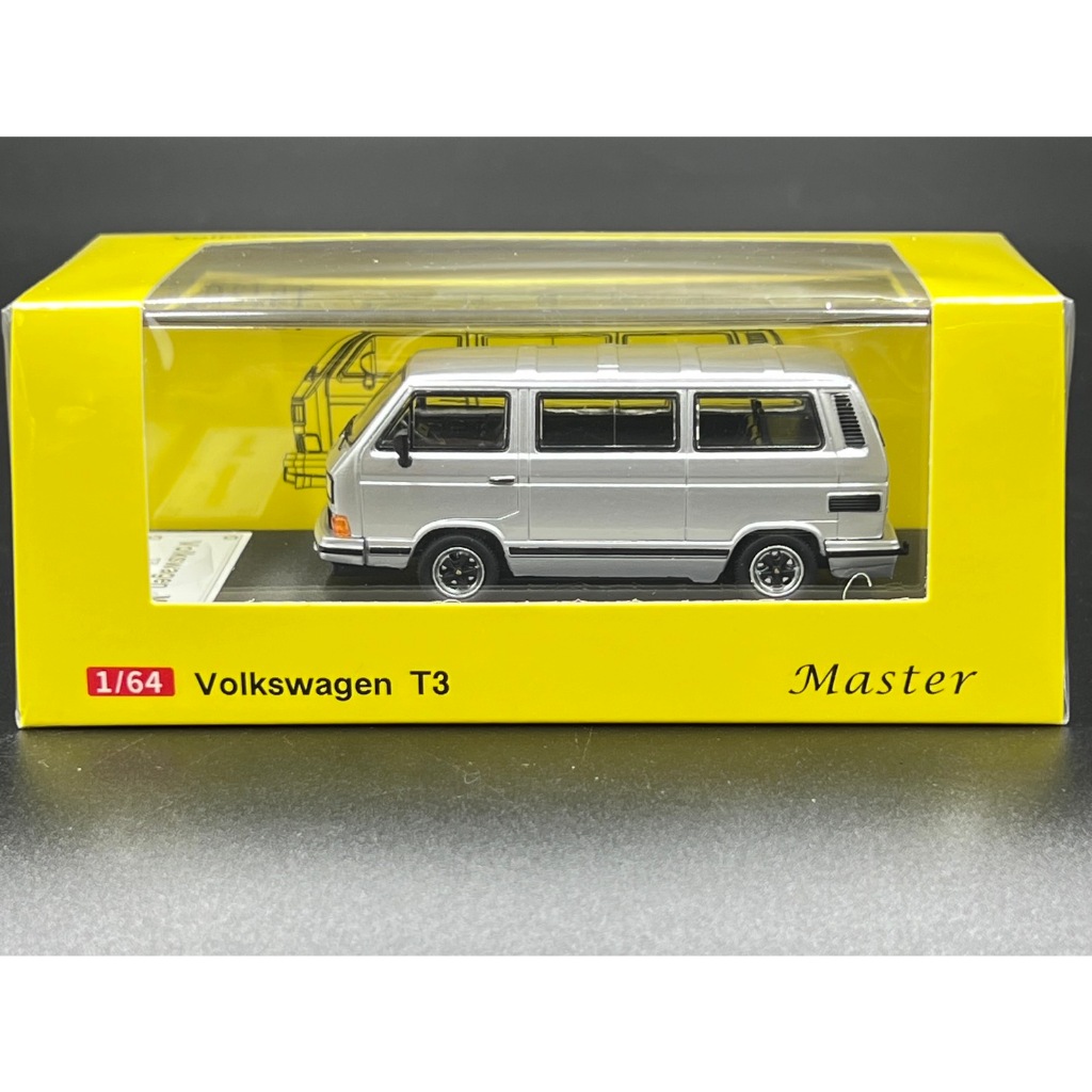 Master 1/64 Van Porsche B32 Et VW T3 Multivan 1985 - Miniature Rouge - Neuve