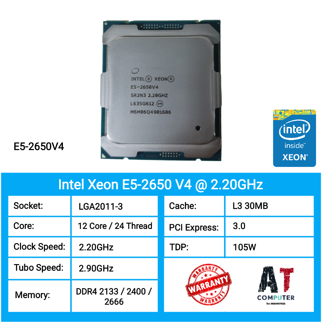 CPU Intel Xeon E5-2660 V4 /E5-2680 V4 /E5-2682 V4 /E5-2683 V4 /E5-2686 ...