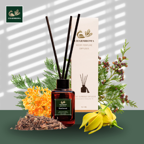 CHARMROMA Rainforest Reed Diffuser / ชาร์มโรม่า ก้านไม้หอมปรับอากาศ 50 ...