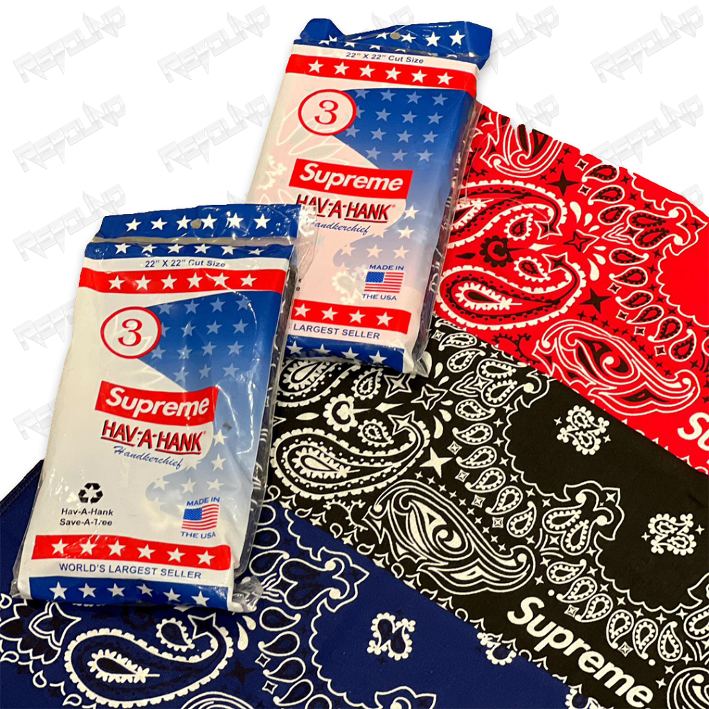 ผ้าเช็ดหน้า Supreme Hav-A-Hank Bandanas (3 Pack) Multicolor ผ้าเช็ดหน้า Supreme Hav-A-Hank Bandanas (3 Pack) Multicolor