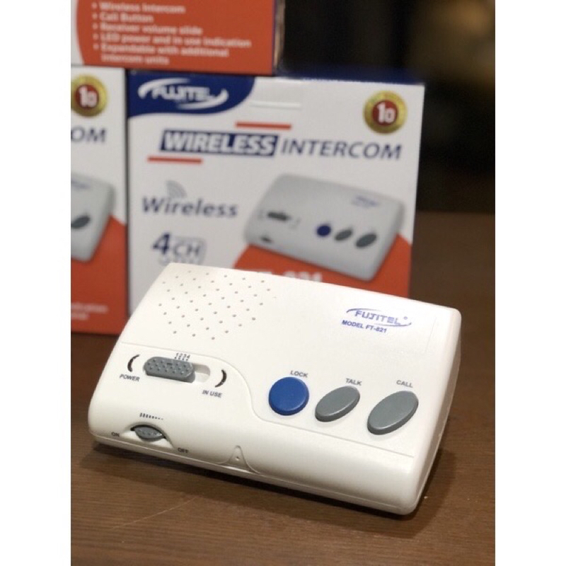 อินเตอร์คอม ไร้สาย Wireless intercom Fujitel FT-821 ราคาต่อ1ตัว ...