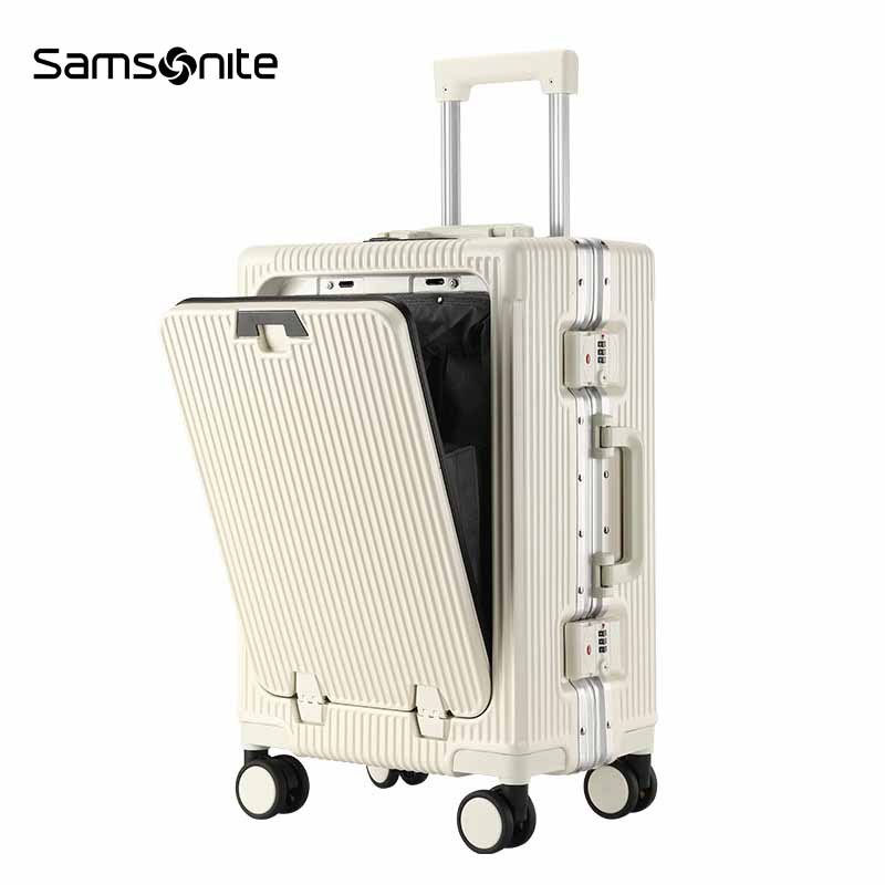 SAMSONITE off white ความจุ(35L) กระเป๋าเดินทางล้อลาก แซมโซไนท์ Luggage ...