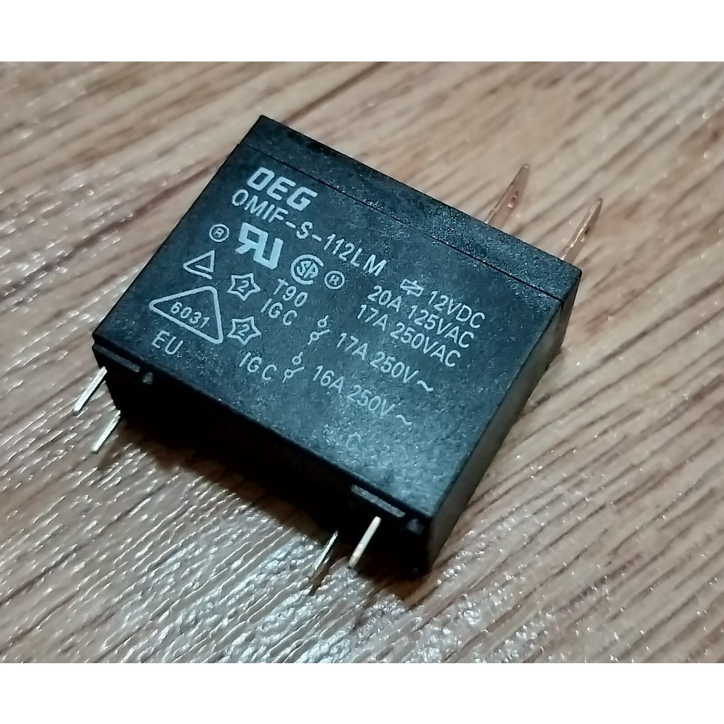Relay OMIF-S-112LM รีเลย์ 12V 16A/250V แผงวงจรไฟฟ้า Tyco เครื่องทำน้ำ ...