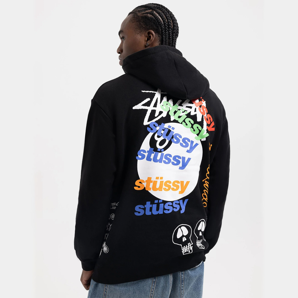 เสื้อฮู๊ด Stussy Test Strike Fleece Hoodie black | Shopee Thailand