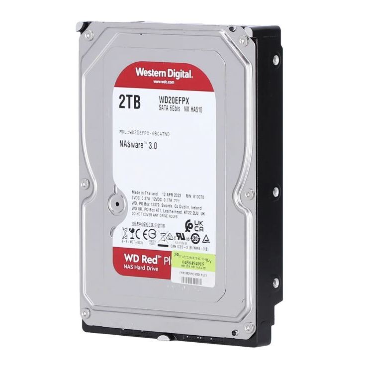 2T-S122m/S123m】Western Digital WD Red 3.5インチHDD 2TB WD20EFRX 