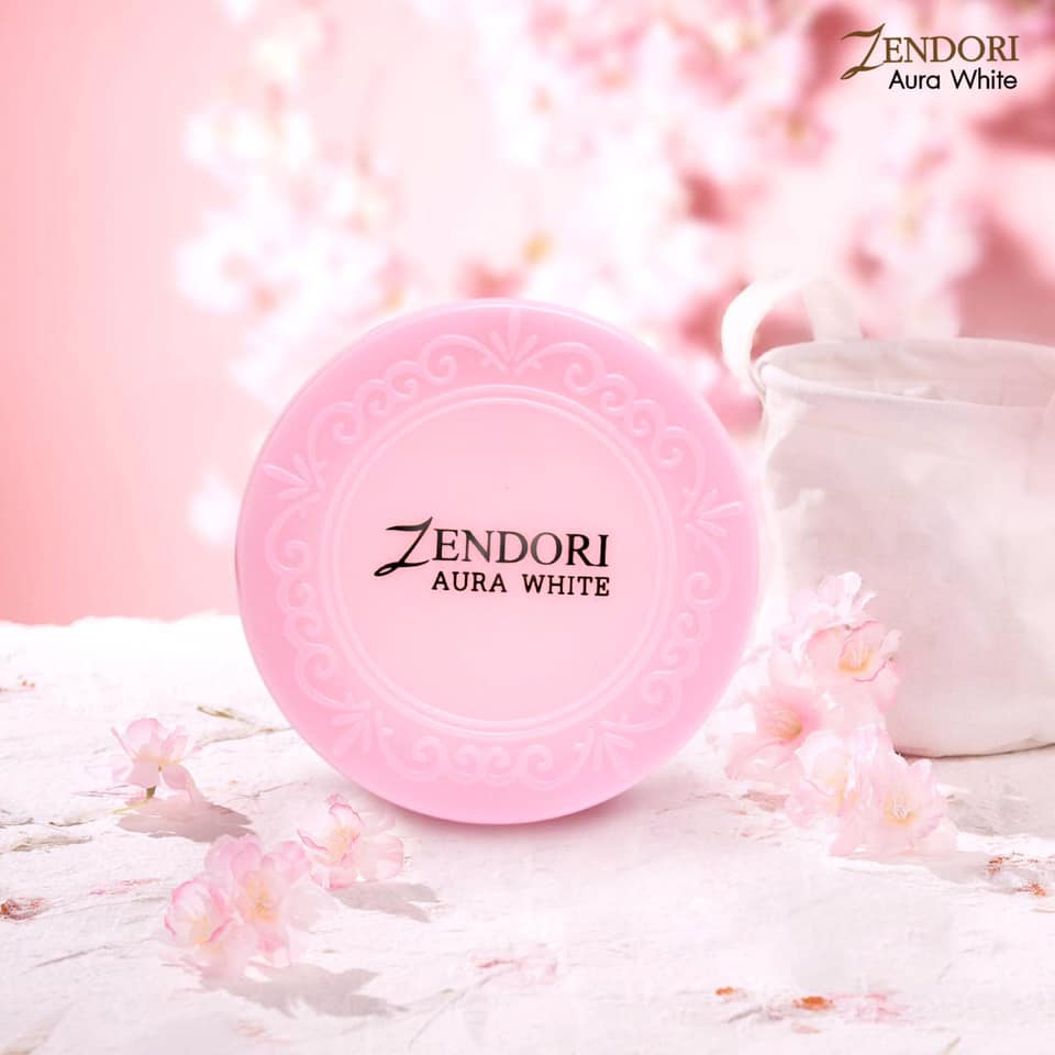 แป้งพัฟ Zendori Aura White Foundation Powder Shopee Thailand