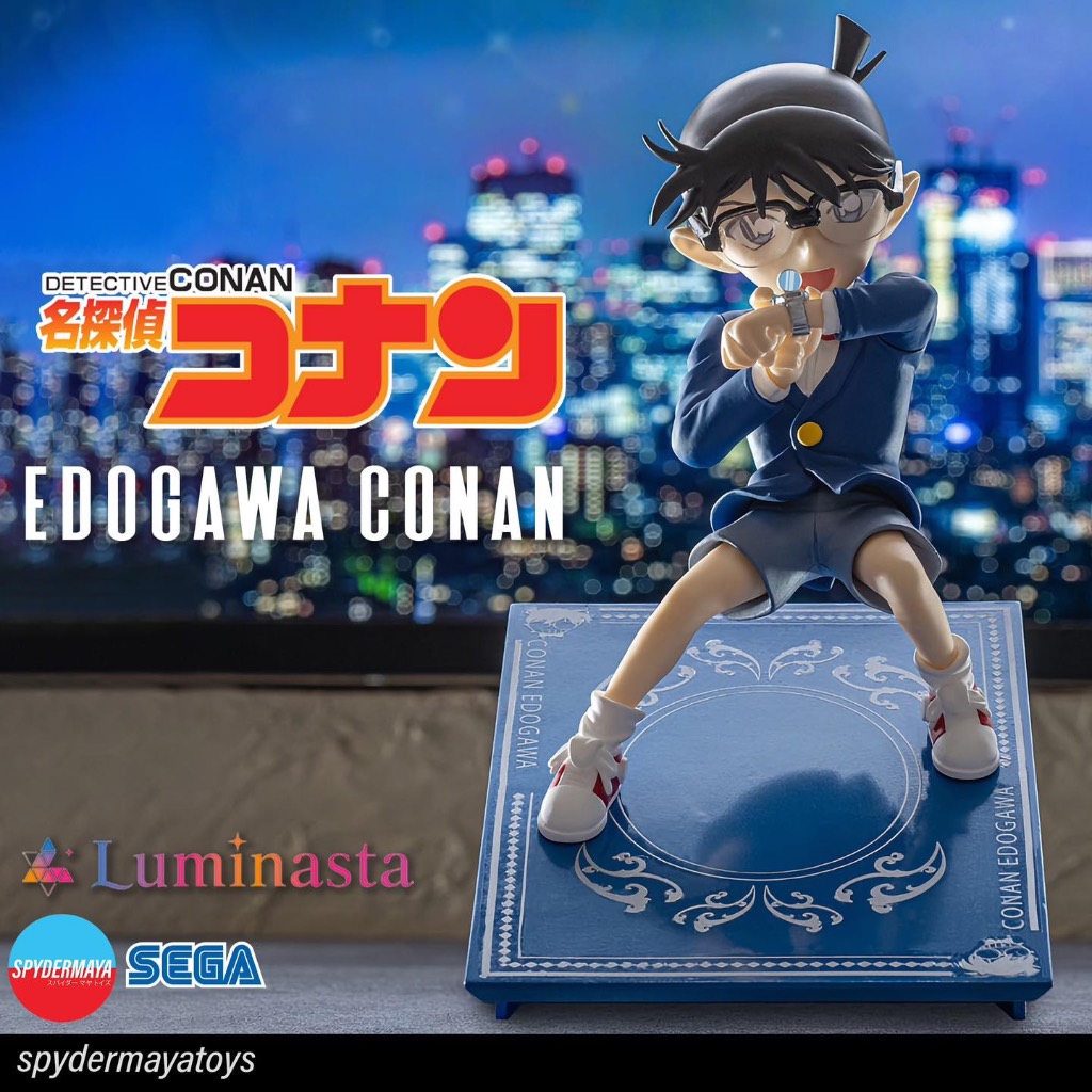 SEGA Luminasta Figura Detective Conan – Kid Il Ladro Fantasma, Collezionabile Ufficiale Con Base