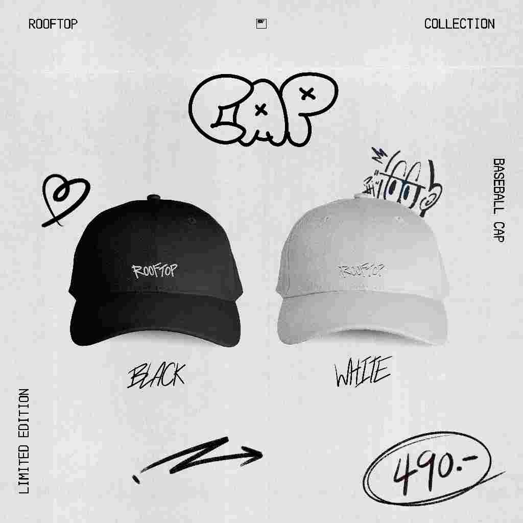 CAP : ROOFTOP (หมวกปักโลโก้ ROOFTOP 2 สี) | Shopee Thailand