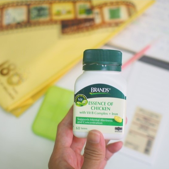 BRAND'S Essence of Chicken with Vitamin B Complex and Iron 60 เม็ด ...
