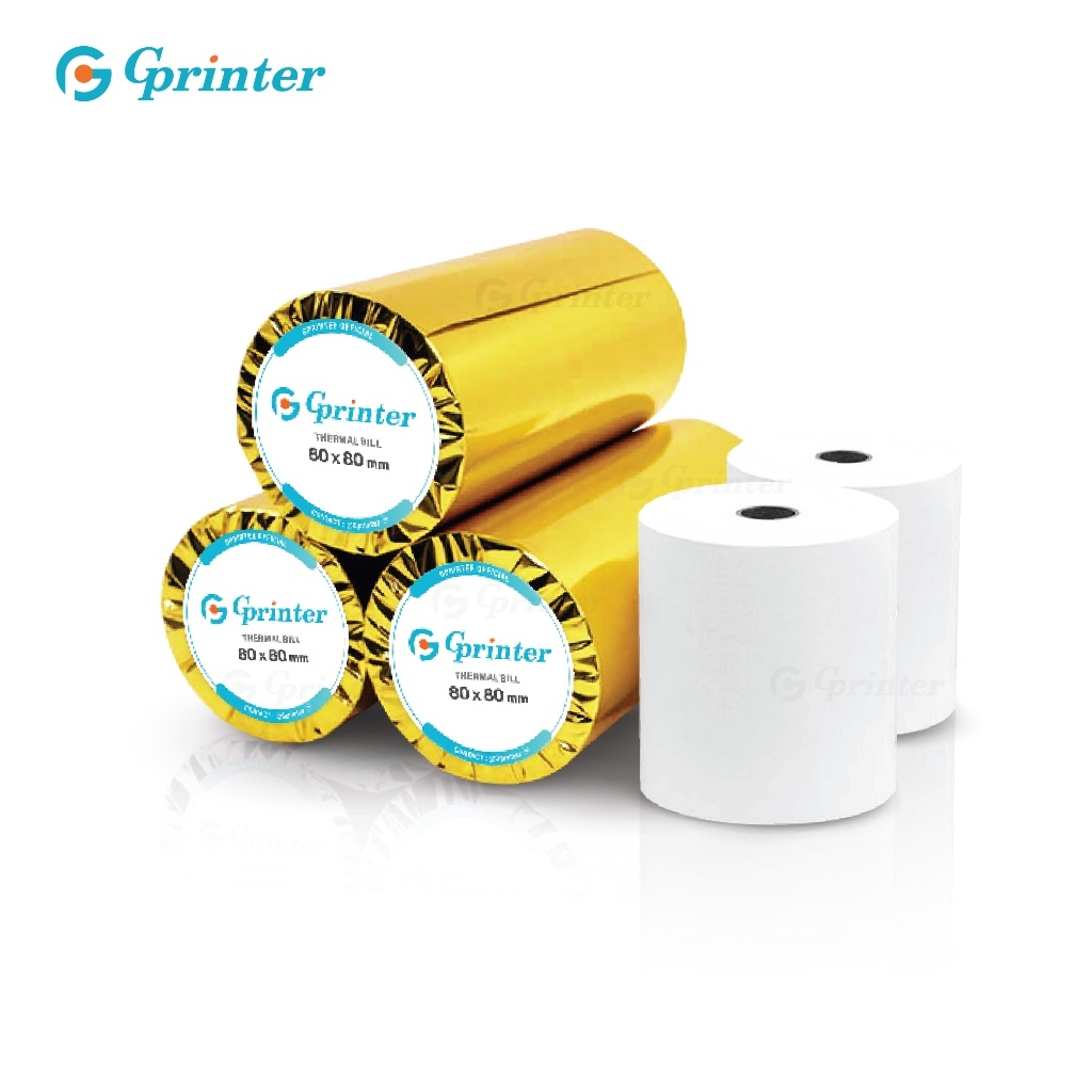 Gprinter กระดาษความร้อน 80x80 80x60 57x40 กระดาษพิมพ์ใบเสร็จ Thermal ...