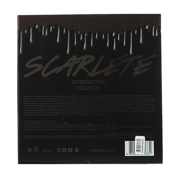Scarlete 3D Eyeshadow Palette 29 color #7233 สการ์เล็ต 3 ดี อายแชโดว์ ...