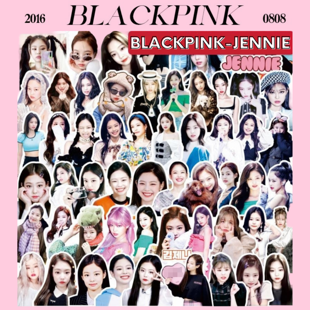 📌1 แถม 1📌 Sticker BLACKPINK Jennie ไดคัท 56 ชิ้น | Shopee Thailand