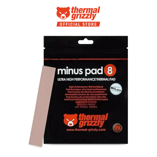 Thermal Grizzly Minus Pad 8 - Coussin Thermique 120 X 20 X 1 Mm - Rose - Pour Refroidissement PC