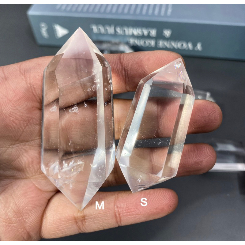 1 PC Double Terminated Quartz Point , Clear Quartz Double Terminated ...