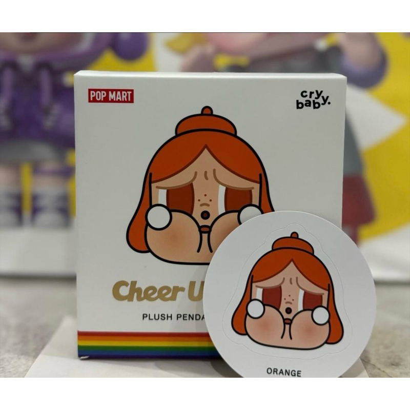 POP MART Crybaby Cheer UP – Figura Coleccionable Sorpresa De La Serie Plush Pendant, Altura 8.6-10.3 Cm, Material PVC/ABS, Regalo Creativo Y Adorable Para Fans De Crybaby