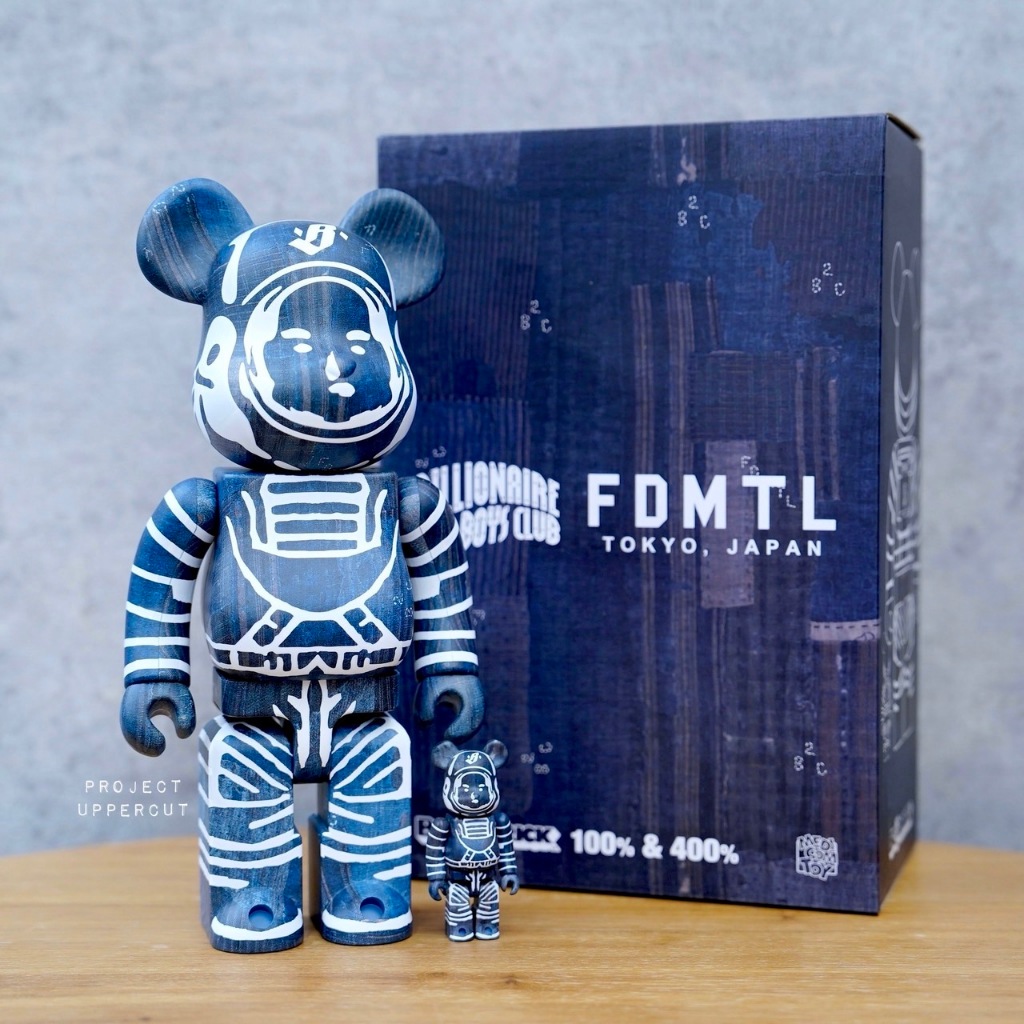 BEARBRICK BILLIONAIRE BOYS CLUB FDMTL 100%&400% Medicom Toy