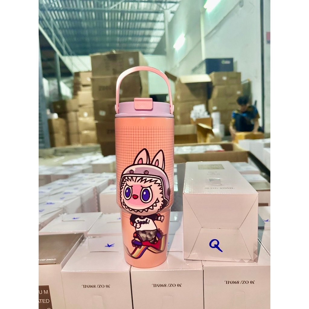 แก้วเยติLabubu แก้วLabubu แก้วลาบูบู้ สแตนเลส 890ml | Shopee Thailand