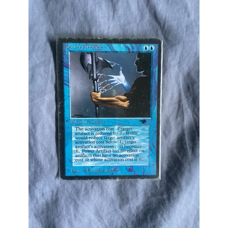 MTG Power Artifact Blue Magic the Gathering ชุด Antiquities สภาพ Ex-Vg ...