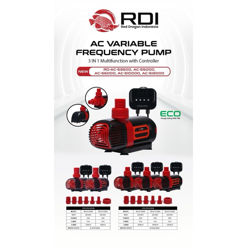 ปั๊มน้ำ RDI AC VARIABLE FREQVENCY PUMP | Shopee Thailand