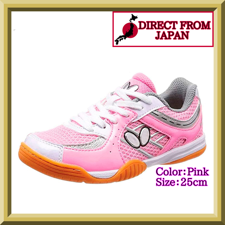 Butterfly Table Tennis Shoes Lezoline Sal 93640 Pink 25 cm Unisex