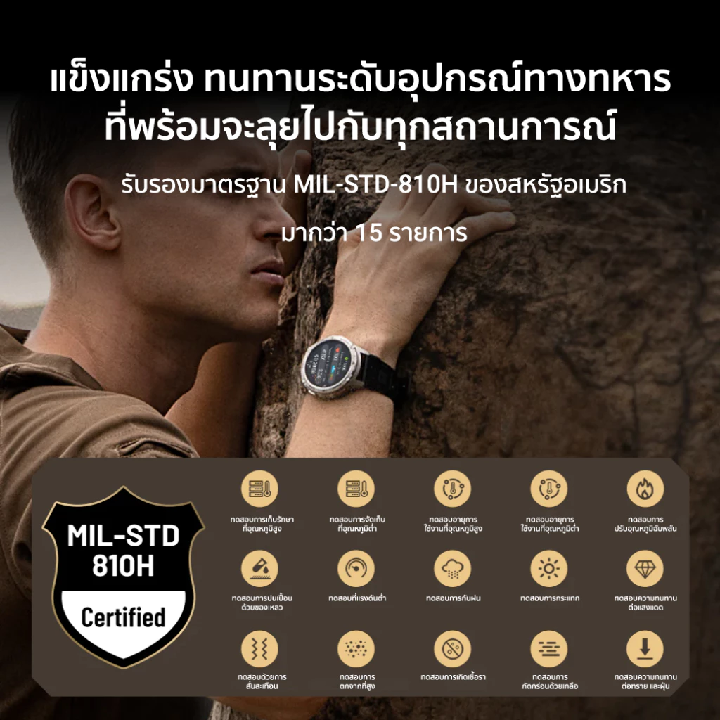 KOSPET TANK T3 / T3 ULTRA สมาร์ทวอทช์ Bluetooth Calling AMOLED 1.43 นิ้ว กันน้ำ 5 ATM + IP69K -2Y