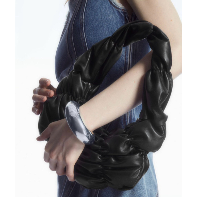 RIPPLE SHOULDER BAG - LEATHER | Shopee Thailand