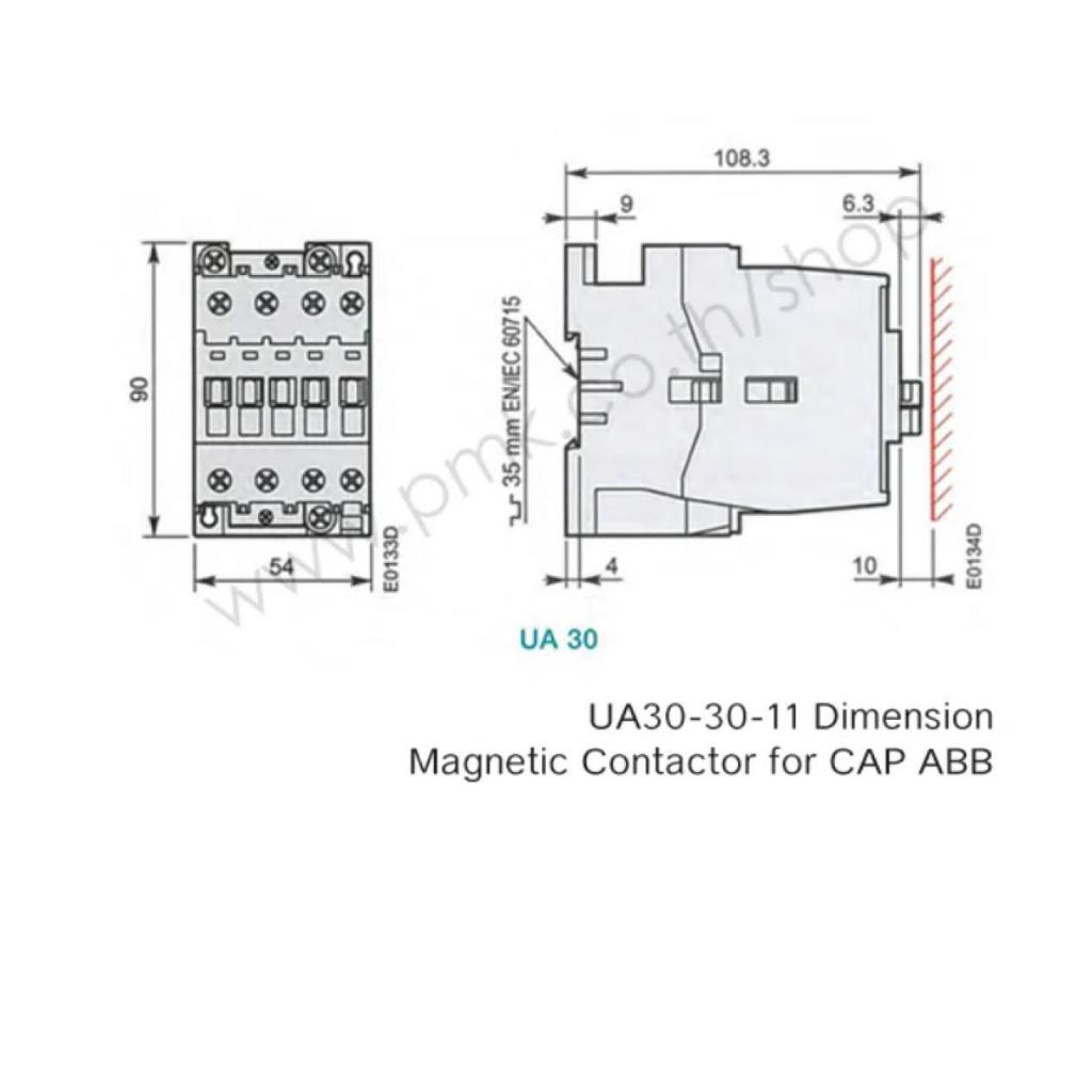 แมกเนติกคอนแทคเตอร์ Magnetic Contactor For CAP ABB | Shopee Thailand