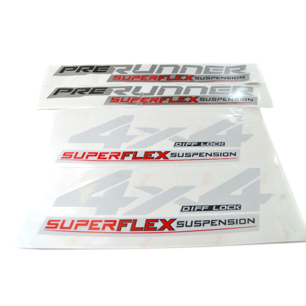 sticker 4x4 diff lock super flex suspension + sticker PRERUNNER SUPER ...