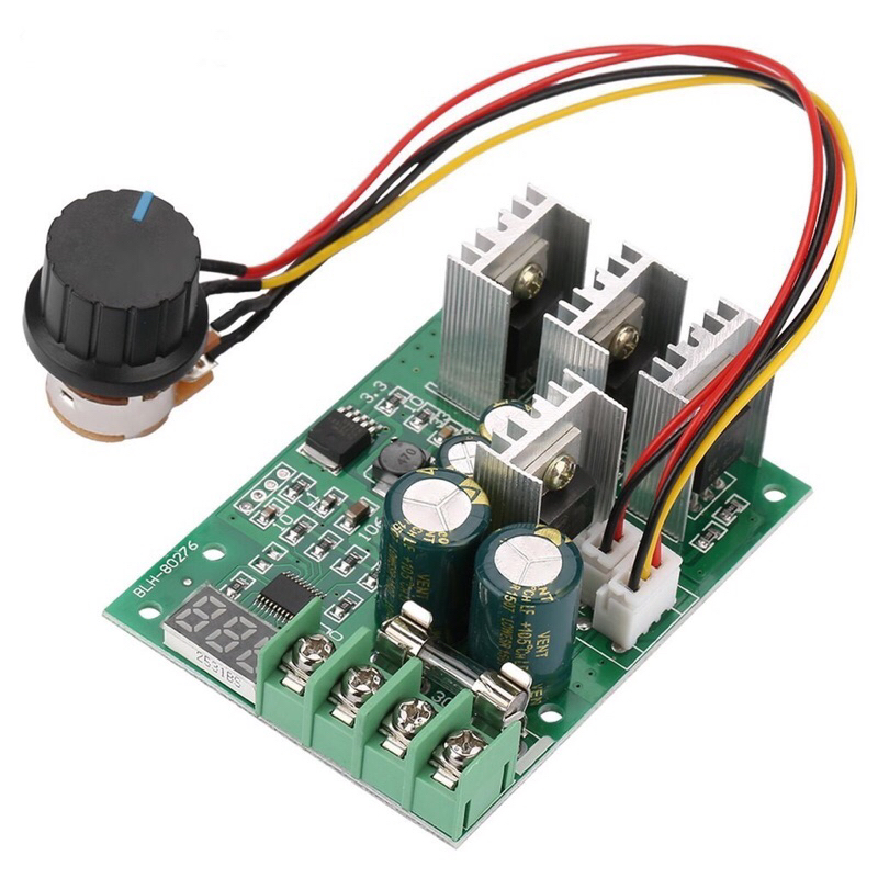 speed control ควบคุมความเร็ว DC6-60V 30A ดิจิตอลจอแสดงผล 0 ~ 100% ปรับไ ...