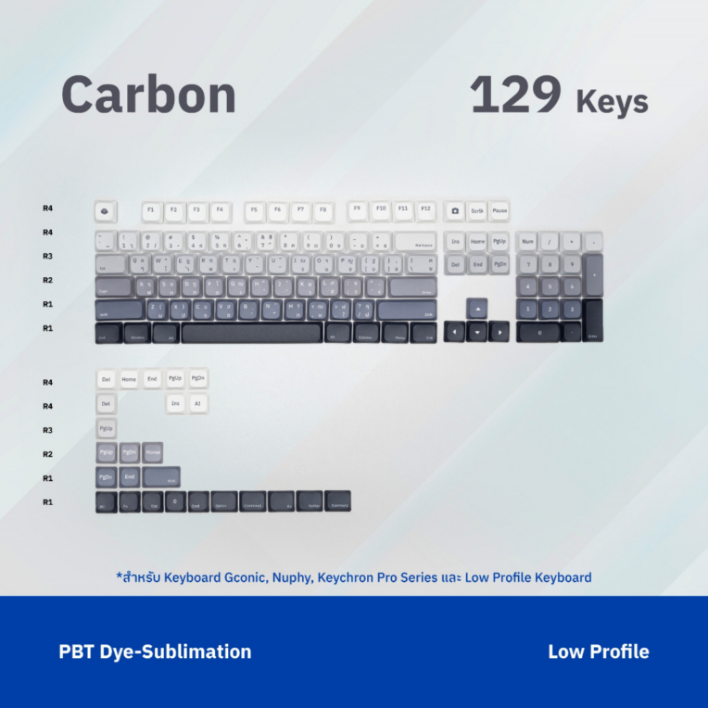 คีย์แคป Gconic The New Low Profile Keycap Series by UTECH | Shopee Thailand