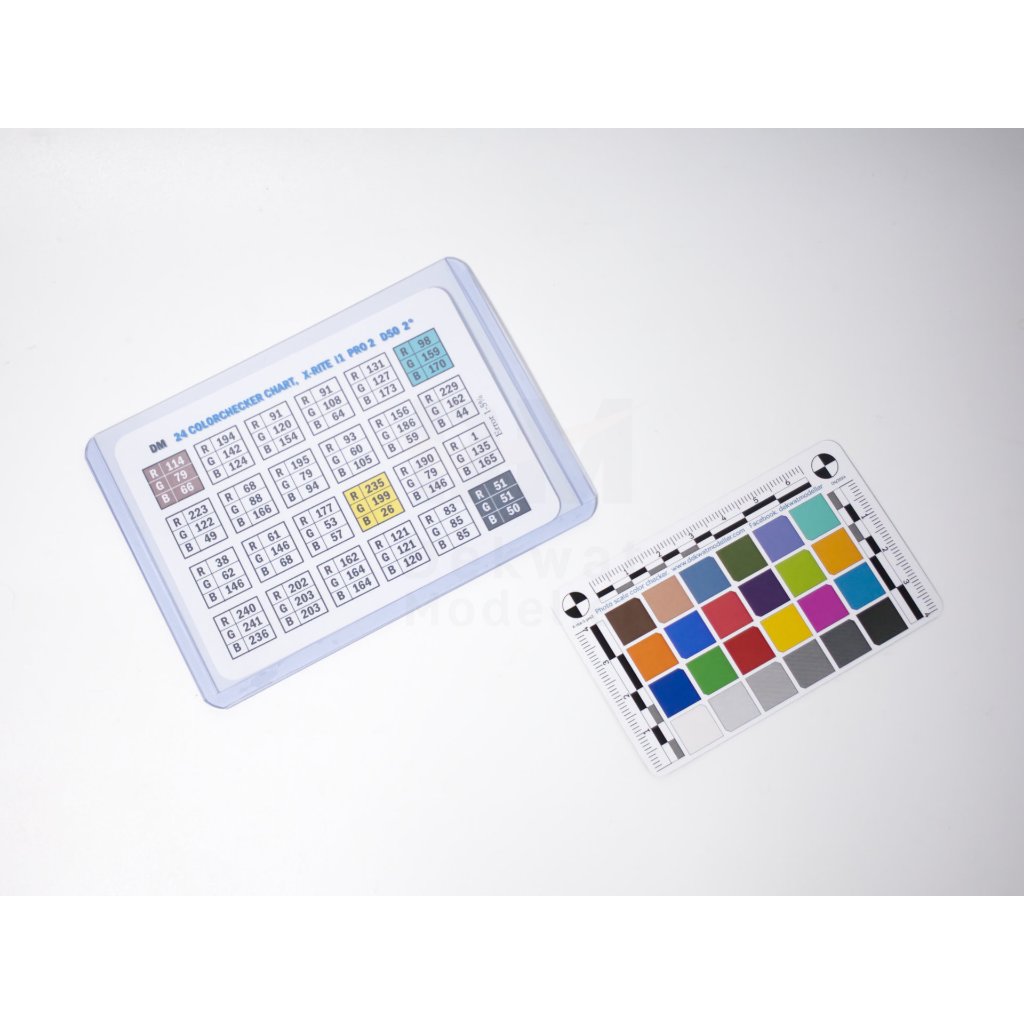 Photo scale color checker & White balance card. การ์ดเทียบสี 24สี วัด ...