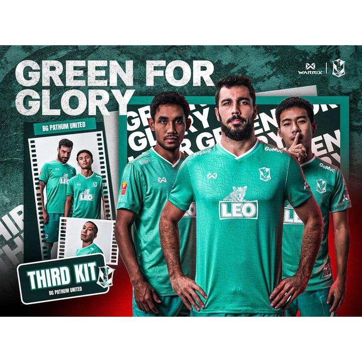 Warrix ของแท้ เสื้อแข่ง เกรดนักเตะ บีจี ปทุม Thai League BG Pathum ...