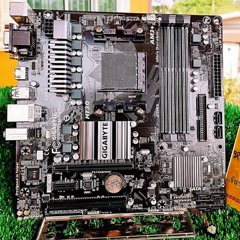Mainboard เมนบอร์ด AMD AM3+ [GA-78LMT-USB3 Rev 6][970A-G43 PLUS]+ฝาหลัง
