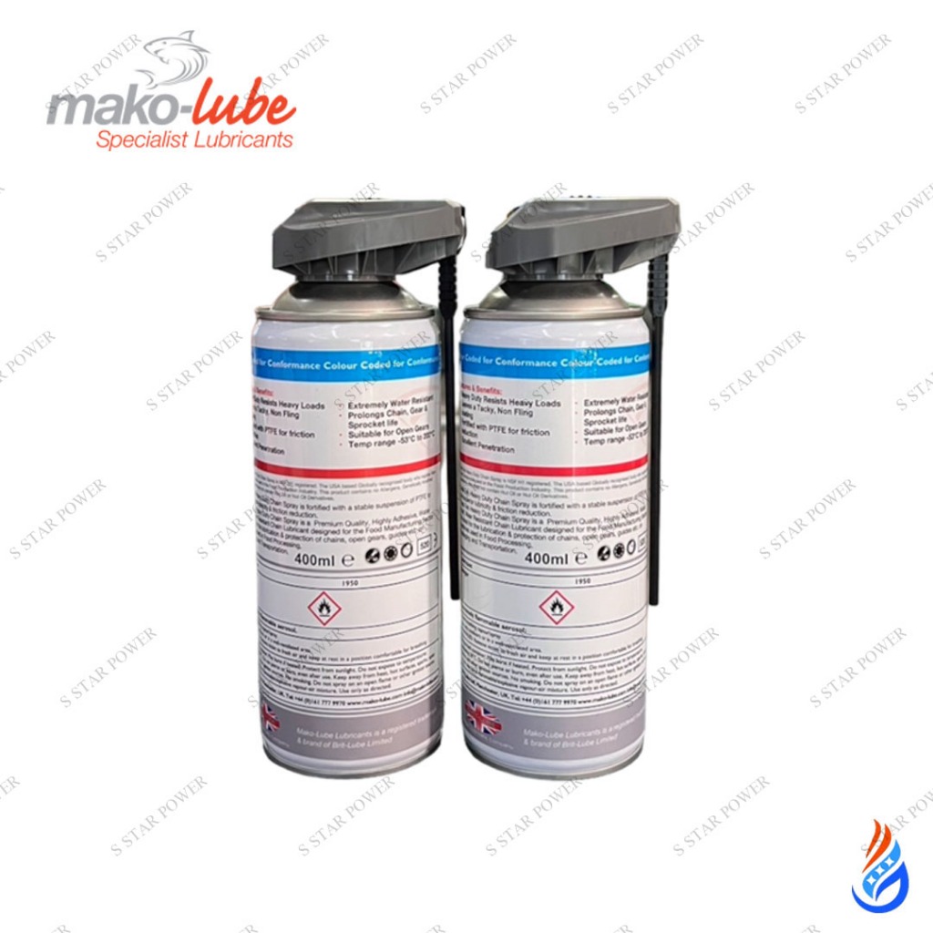 Mako-Lube สเปรย์ฟู้ดเกรด Food Grade ชนิดสเปรย์โซ่ Food-Tek Heavy Duty ...