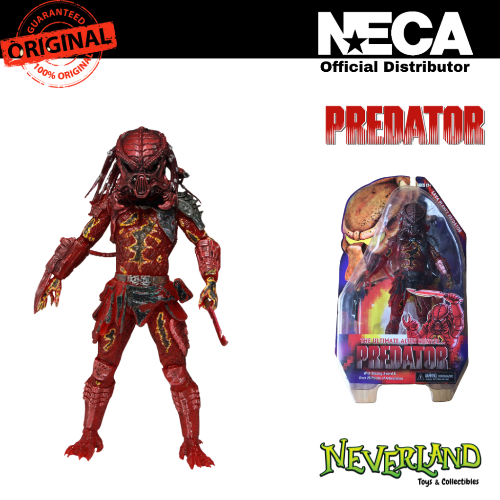 neca-predators-series-10-lava-planet-predator-7-inch-action-figure