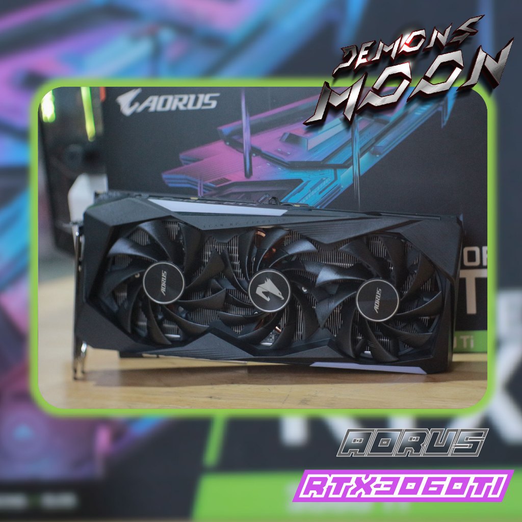 3060ti RTX 8 GB (การ์ดจอ) VGA GPU nvidia GIGABYTE AORUS MASTER ประกัน ...
