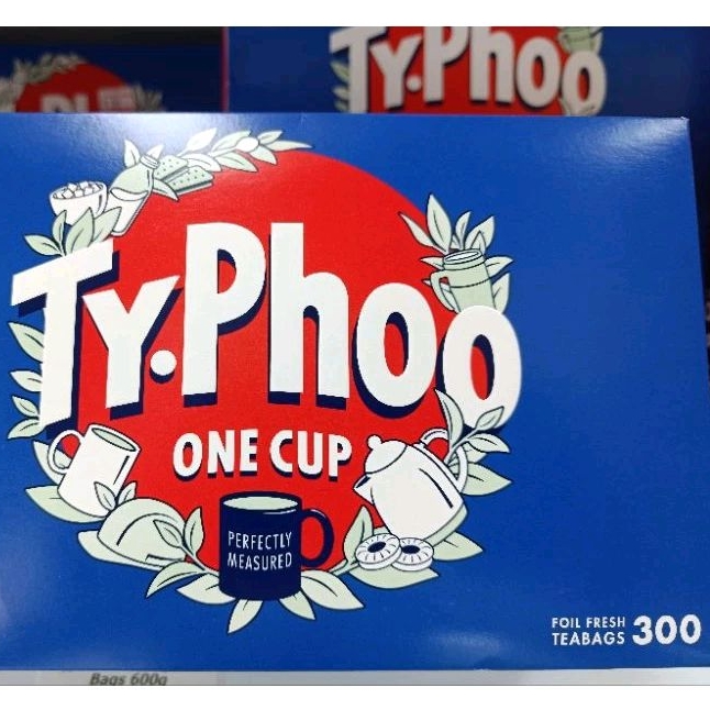 Typhoo One cup 300 Tea bags 600g BBF:01/06/25 ชาดำ ไทฟู วันคัพ กล่อง600 ...