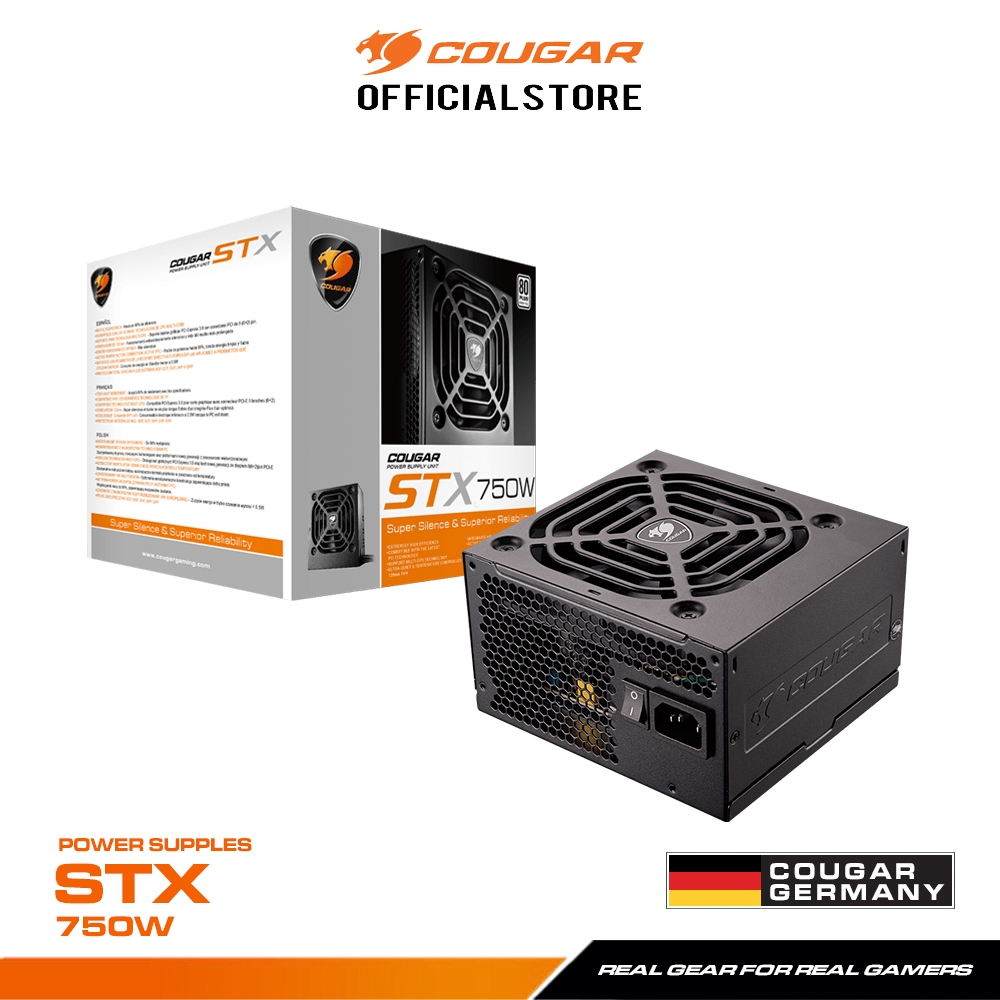 COUGAR STX 750W (80+ White) : Power Supply รับประกัน 3 ปี | Shopee Thailand