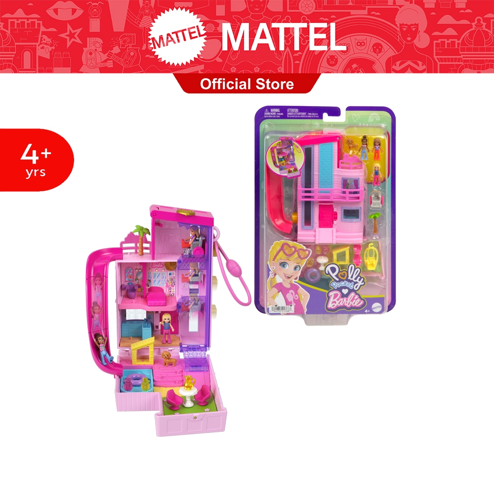 Polly Pocket Barbie Compact พอลลี่พ็อกเก็ต บ้านบาร์บี้คอมแพ็ก HWP11 CH ...