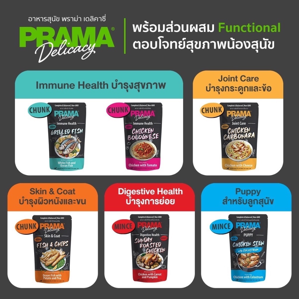 (1ซอง) Prama อาหารเปียกสุนัข สูตร Complete and Balance | Shopee Thailand