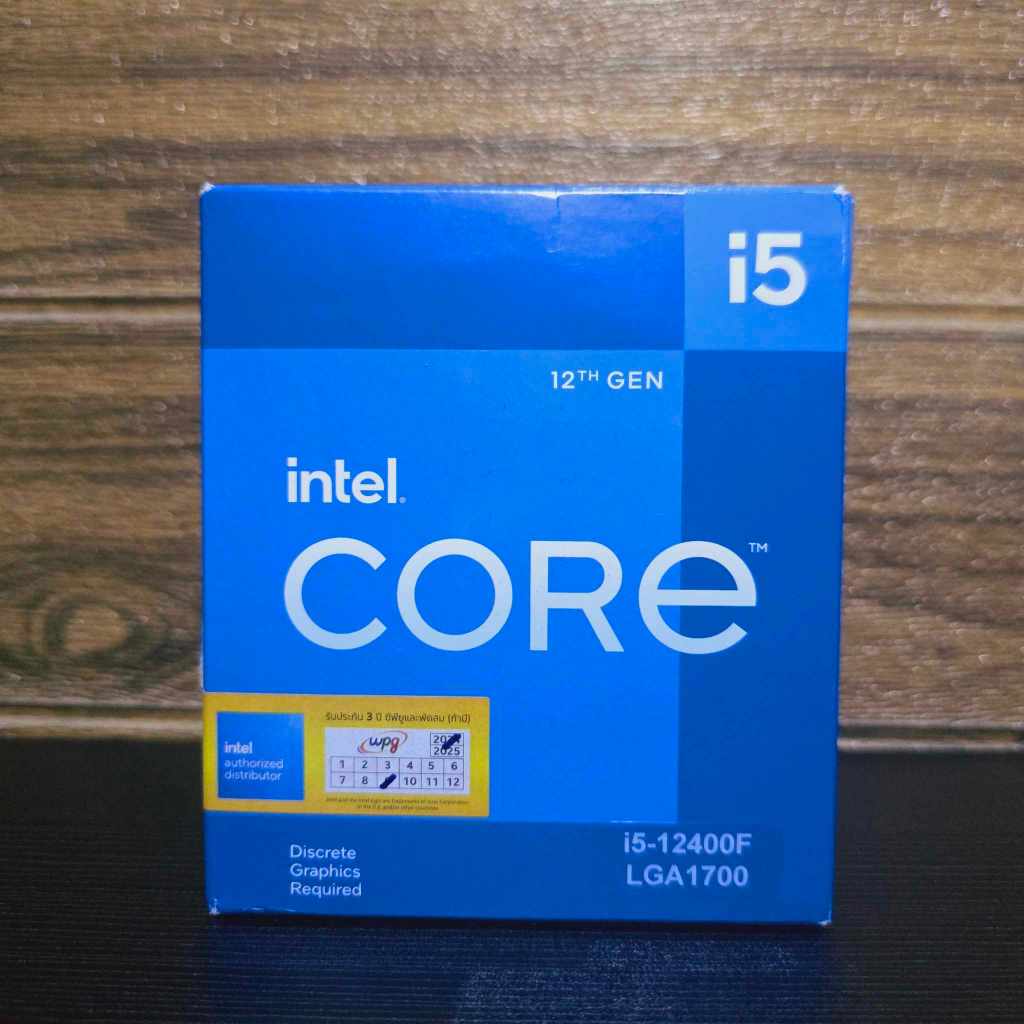 CPU (ซีพียู) INTEL CORE I5-12400F 2.5 GHz (LGA 1700) สินค้ามือ 1 (ยัง ...