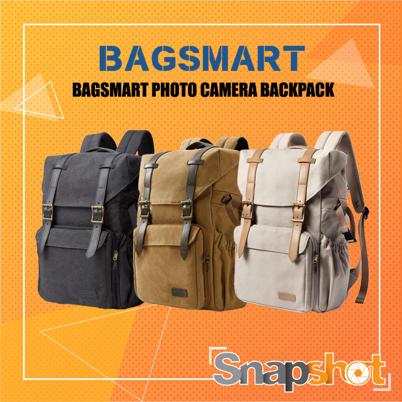 กระเป๋ากล้อง BAGSMART PHOTO CAMERA BACKPACK กระเป๋าสะพายหลัง Shopee