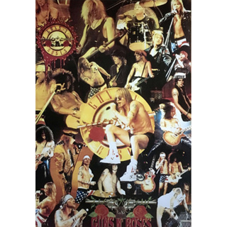 โปสเตอร์ Guns N’ Roses กันส์แอนด์โรสเซส วง ดนตรี รูป ภาพ ติดผนัง สวยๆ poster 30x20.5 นิ้ว (76 x 52 ซม.โดยประมาณ)