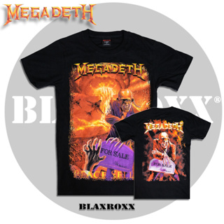 Blaxroxx เสื้อลิขสิทธิ์แท้ Megadeth (MGD008-SUPERSOFT) ผ้า Supersoft cotton