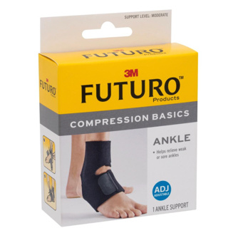 Futuro Compression Basics Ankle 3M ฟูทูโร่ อุปกรณ์พยุงข้อเท้า รุ่นเบสิค แบบปรับกระชับได้