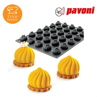Pavoni PX4324S 3D Pavoflex silicone mould DELICE 400 x 300 mm - 30 indents Ø36xh29 mm/แม่พิมพ์ซิลิโคน