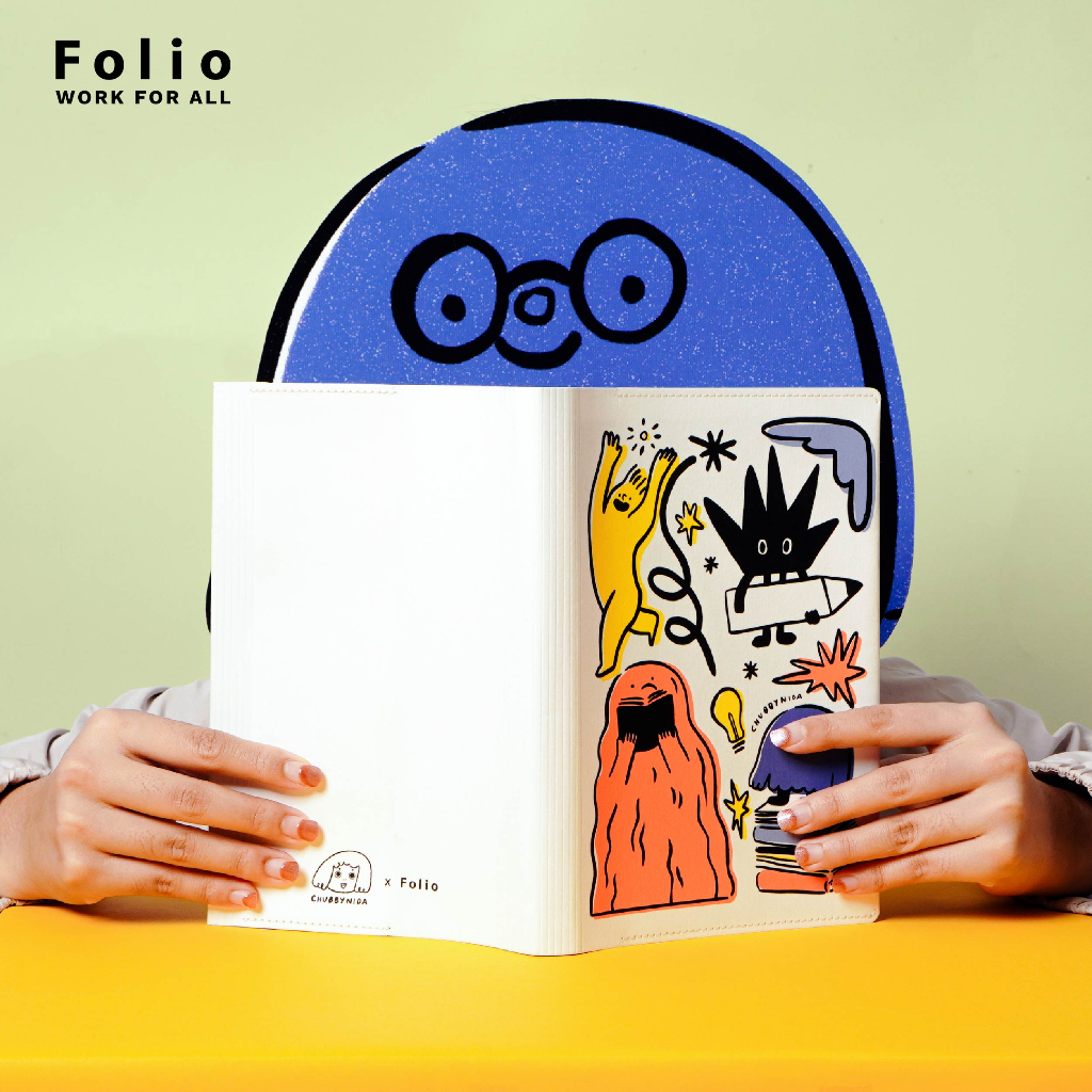 folio-x-chuppynida-limited-edition-book-cover-a5-ปกห่อหนังสือ-ผลิตจากกระดาษซักได้-รุ่นพิเศษ-มีจำนวนจำกัด